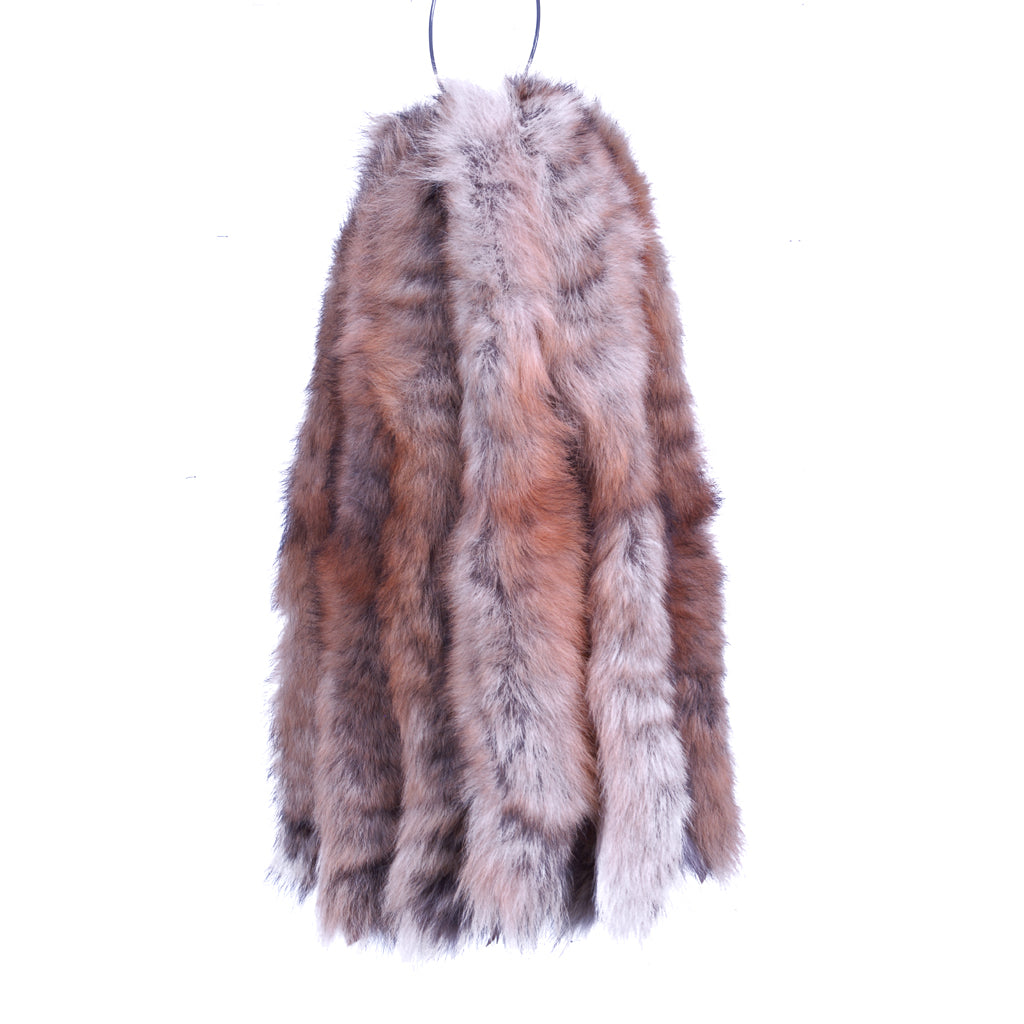 Coyote fur parka strip hanging 
