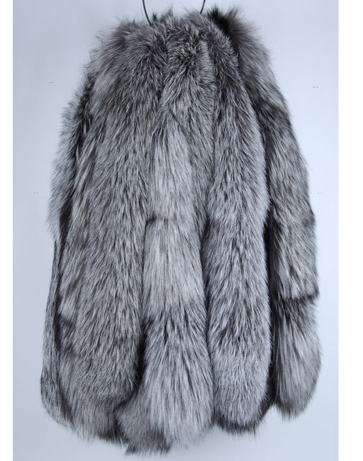 Fur trim for hoods gray background