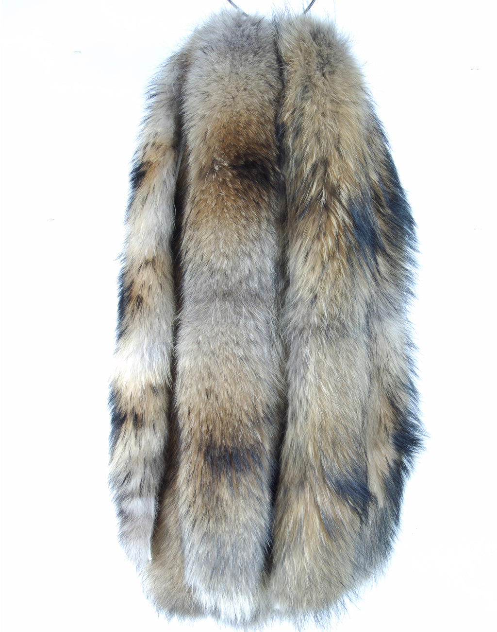 finncoon parka strip hood ruff fur real 