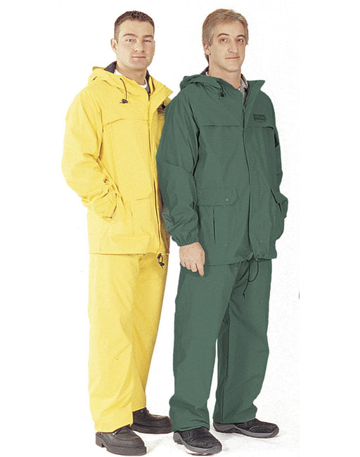 Rain suit yellow and green two man