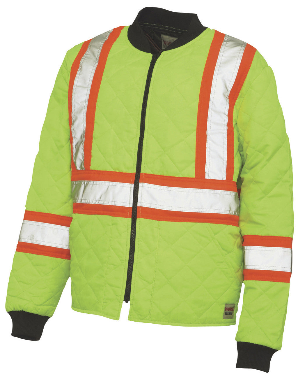 Men s Work King Hi Visibility Quilted Jacket Yellow M