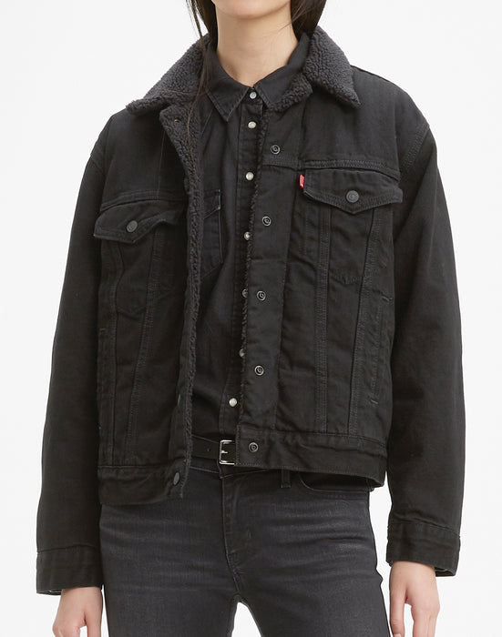 Women's Levis EX BF Sherpa Trucker Jacket