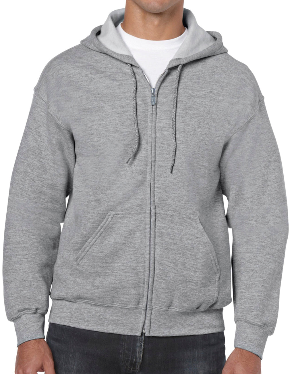 Unisex Gildan Full Zip Hooded Sweatshirt