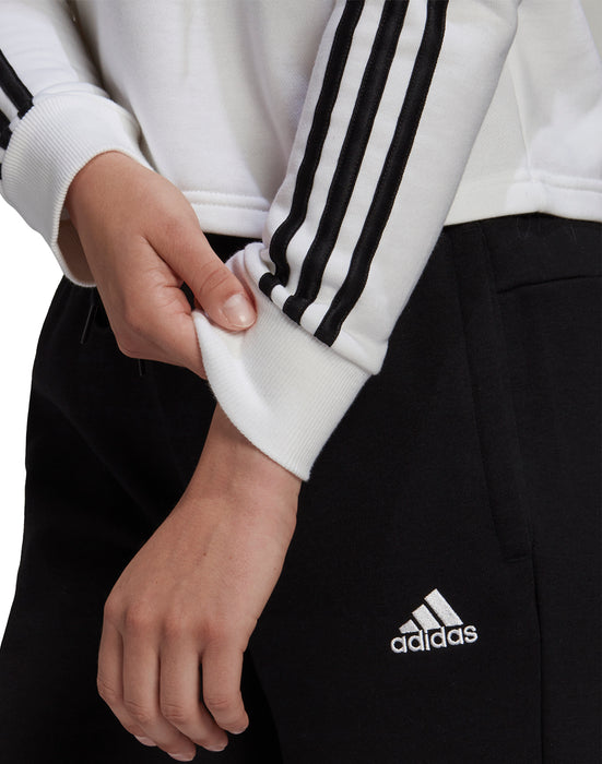 Women's Adidas 3 Stripe Crop Pullover