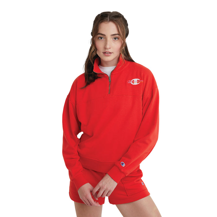 Women's Champion Campus 1/4 Zip Sweatshirt