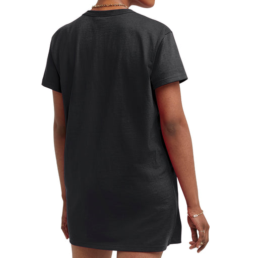 Black pin stripe belt t shirt dress discount
