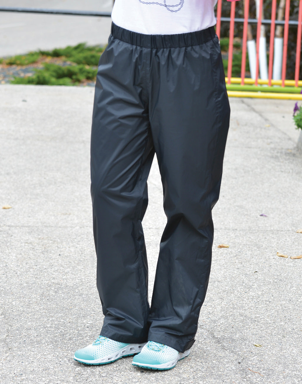 rain pants black