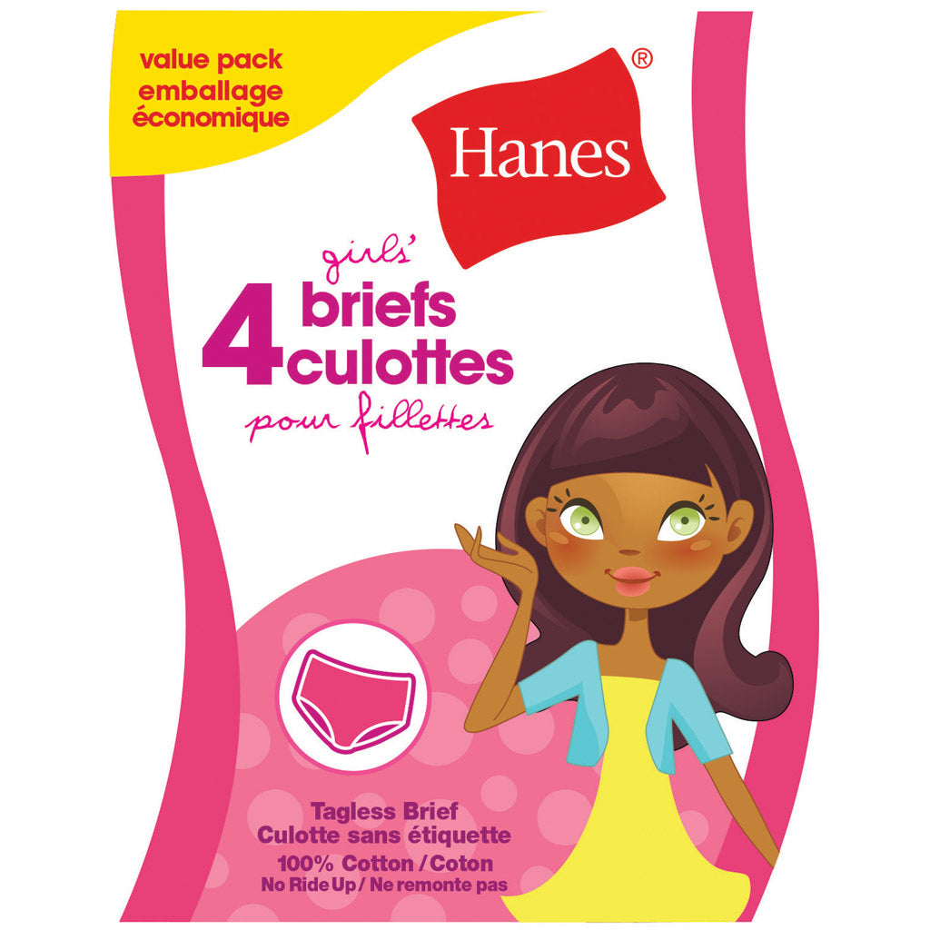 Girl's Hanes 4Pk Briefs — Winnipeg Outfitters
