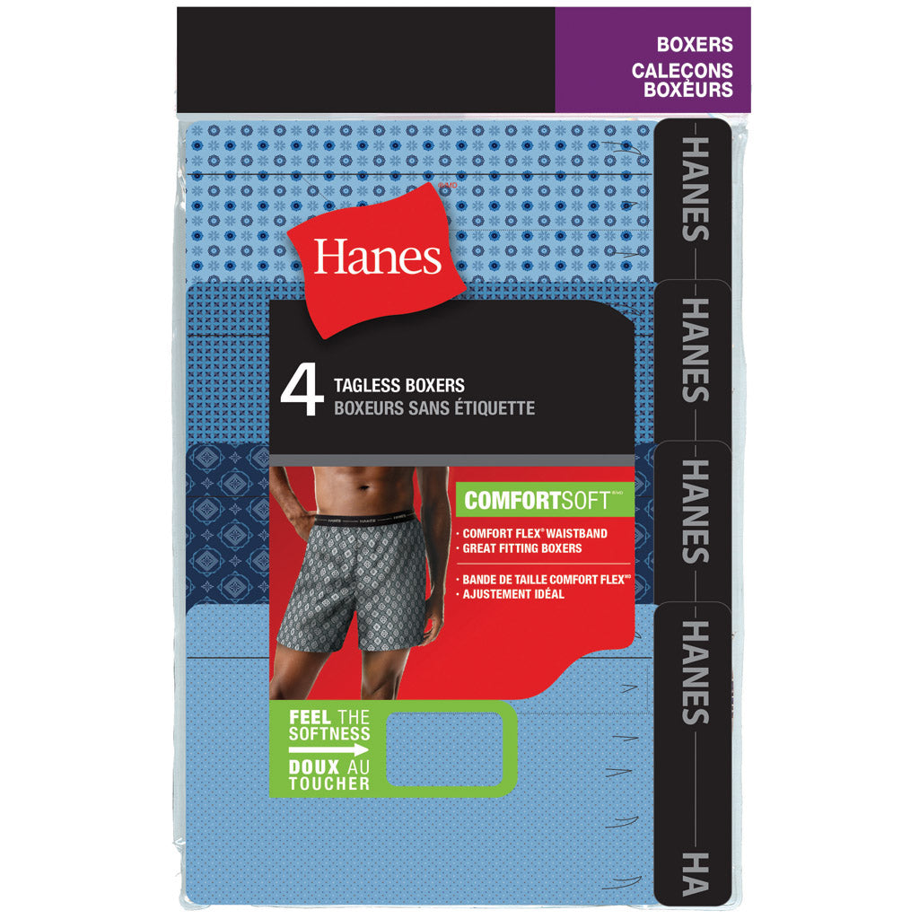 Men's Hanes Woven Boxers (4 Pack)