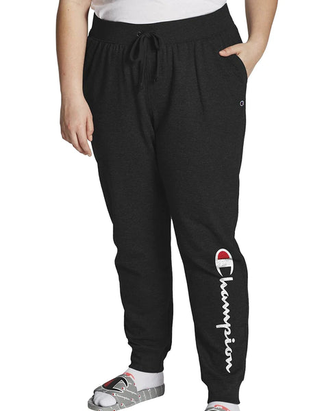 Champion black discount joggers womens