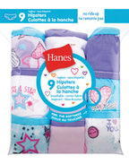 Girl's Hanes Hipsters (9 Pack)