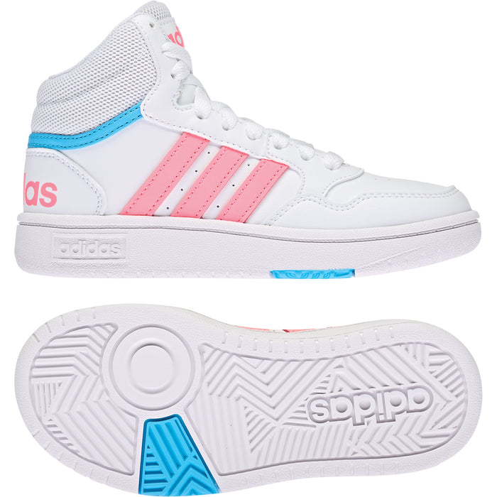Kids Adidas Hoops 3.0 Mid Shoe