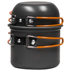 North 49 Trail 5 Pc Cookset black camping cookware picnic