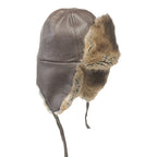 Fur Hat-Muskrat Fur Aviator Hat
